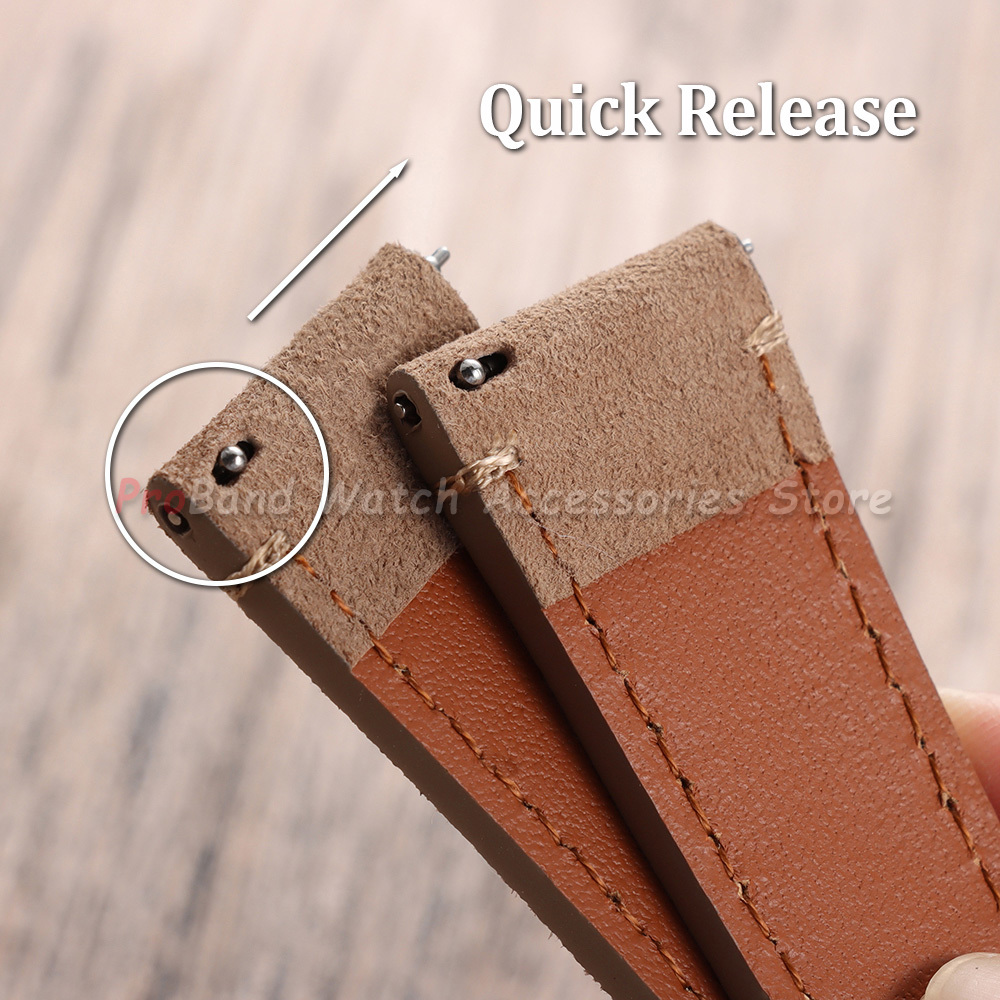 Vintage Suede Leather Strap 20 - Suede Strap Watch recension och pris