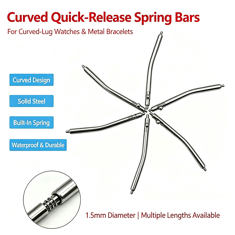 Dia 1.5mm Curved Quick Release - Curved Spring Bar recension och pris