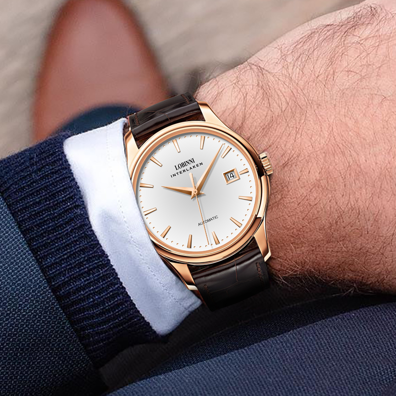 LOBINNI L12026 Men's Mechanica - Omega Watch Constellation recension och pris