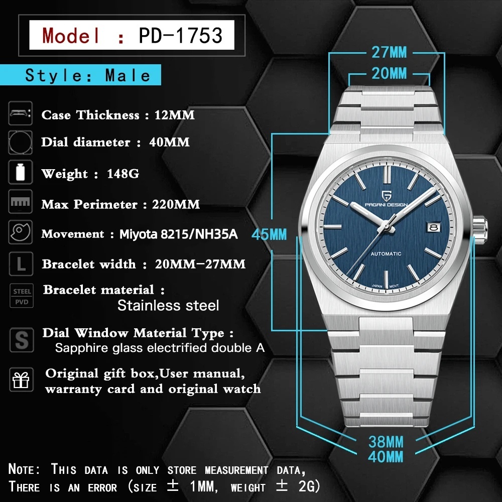 2026 NEW PAGANI DESIGN Men Aut - Seiko Watch Presage recension och pris
